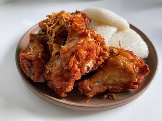 Had Yai Thai style fried chicken with sticky rice. Open your new fried chicken experience