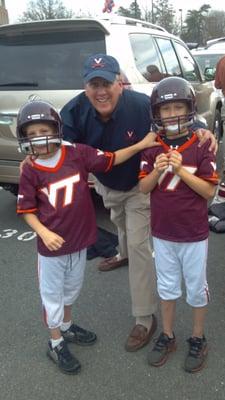 Dr.Stoner( UVA) and two boys(VT)