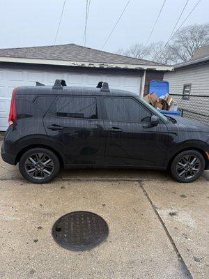 My Kia soul I purchased to get back-and-forth to work during the winter months so I don't have to drive my Tesla truck