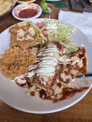 Brisket enchiladas