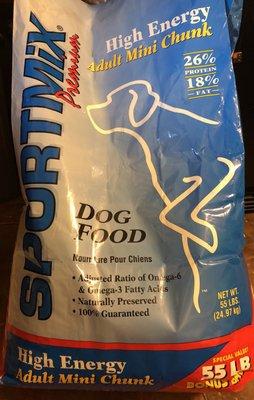 Sport mix dog food