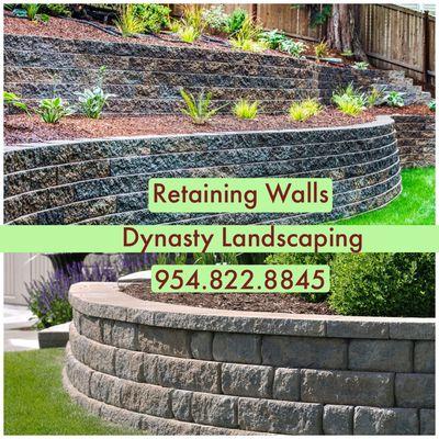 Retaining Walls - Dynasty Landscaping - Call for a free quote today! 954.822.8845