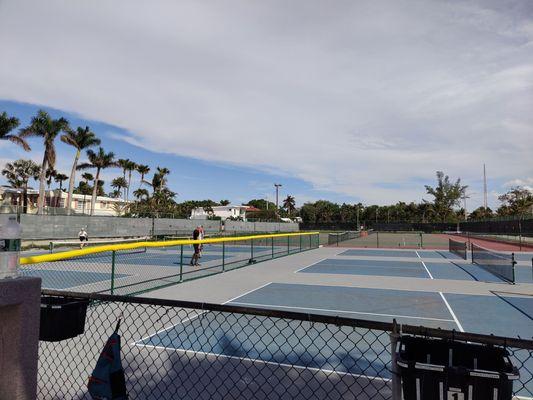 Pickleball and tennis courts