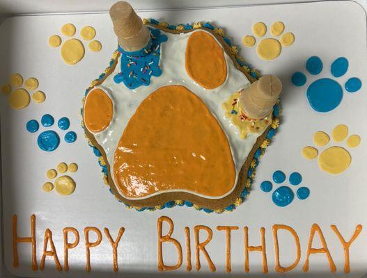 Custom Dog Birthday Cake