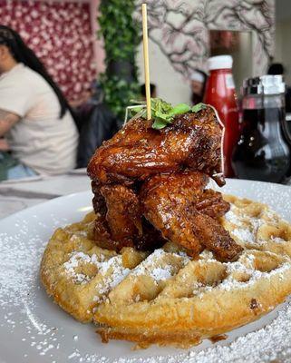 Chicken and waffles