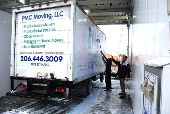 Regular Maintenance & keeping trucks clean are standard procedures here at PMC