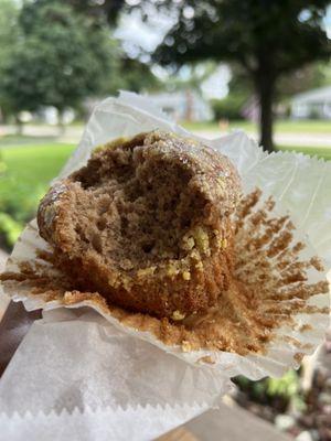 Coffee cake muffin was delicious