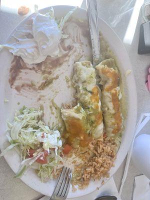 Enchiladas verdes