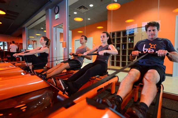 Water rowers are a core component of the OTF workout.