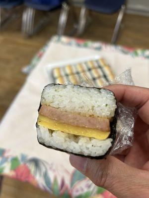 Spam and sweet egg Musubi