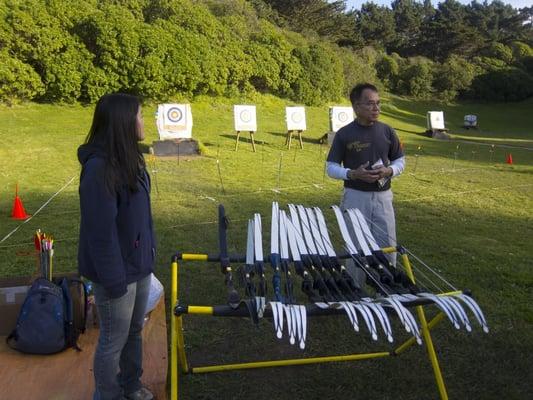 Eddie giving a short intro before target practice