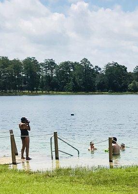 Beautiful Blue lake swimming area...