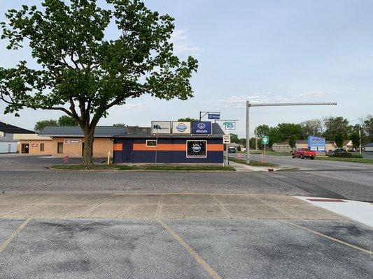 View of the shop from 11th Street