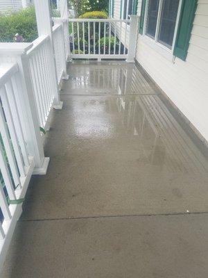 This is one of those walkways that we have power washed