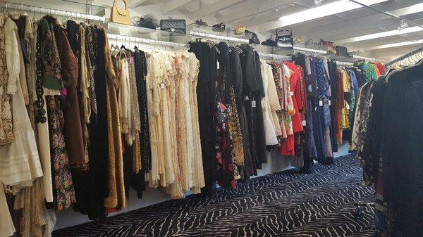 Second floor featuring designer vintage items  along with older and more delicate pieces.