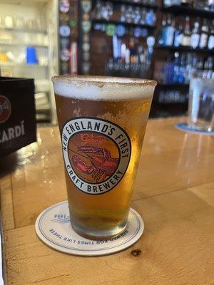 Pumpkinhead beer with a cinnamon sugar rim