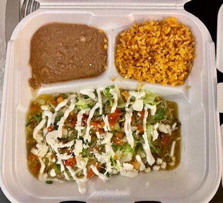 2 Enchiladas Plate - verde