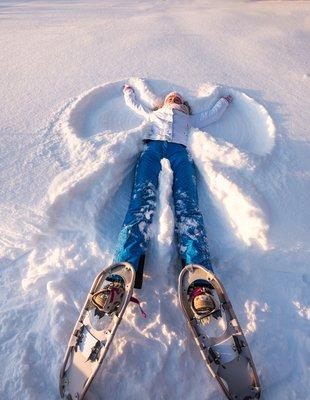 Snowshoe, ski, sled or make snow angels in Lake Tahoe!  Fun for all ages