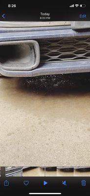 (SS) Video of antifreeze leaking