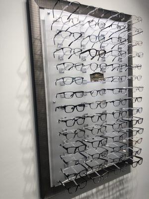 Incredible assortment of luxury frames for men.  Gucci, Prada, Oliver People's, Montblanc etc.