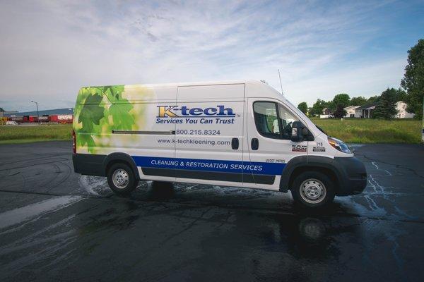 K-tech Kleening service truck