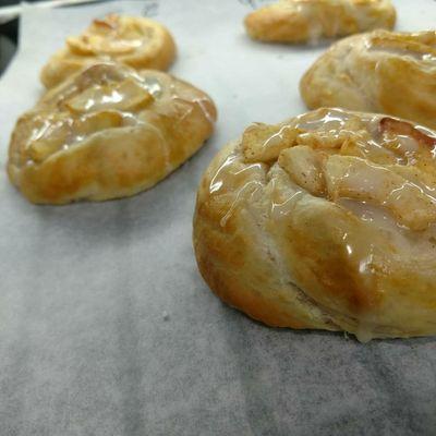 Yummy, fresh baked apple danish.