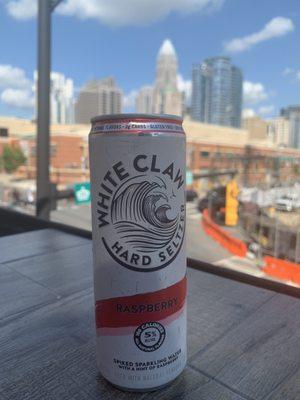 White claw & view from the rooftop