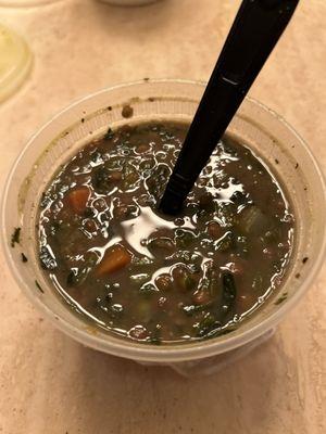 70. Spinach Lentil Soup Yum!