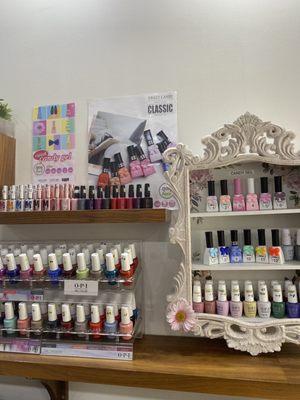 Wide variety of pretty colored gel nail polishes