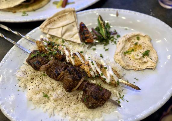 Shish Taouk and Tenderloin Skewer