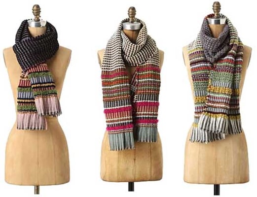 hand-loomed scarves. 10/2011