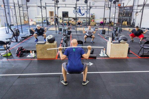 CrossFit gym with the space and safety measures to keep you safe!