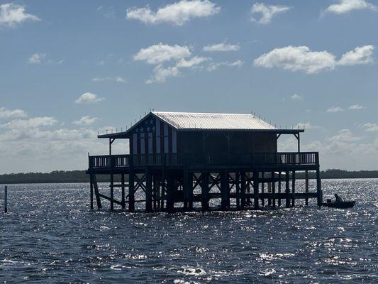 We went around the these fishing shanties