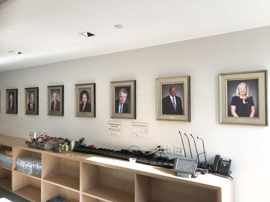 Boardroom picture installation