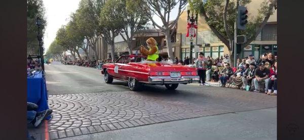 My car in the parade