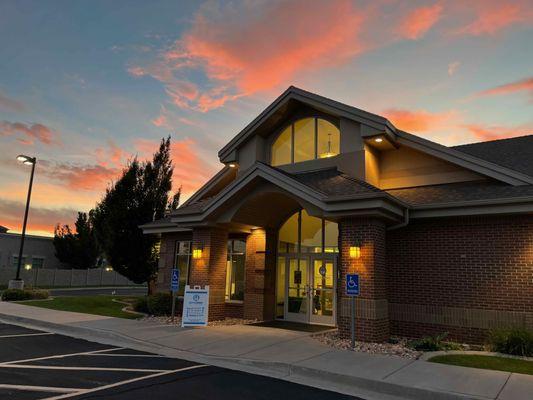 Sunset at Good News Lutheran Church.