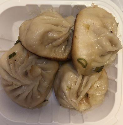 pan seared buns xiao long bao