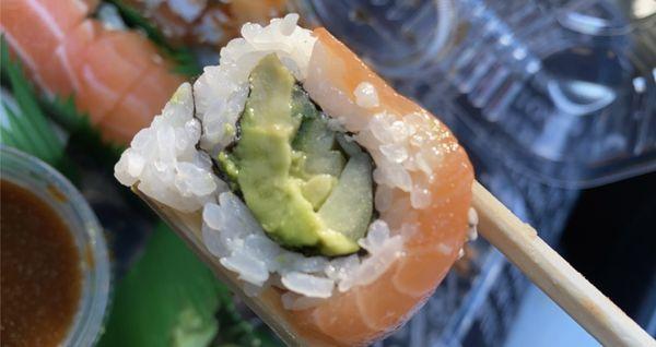 12/8/2020. Alaska Roll. One of my faves cause it has a crisp to it cause of the cucumber. Fresh and Simple! Will always order this