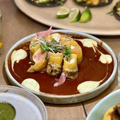 Birria dumplings