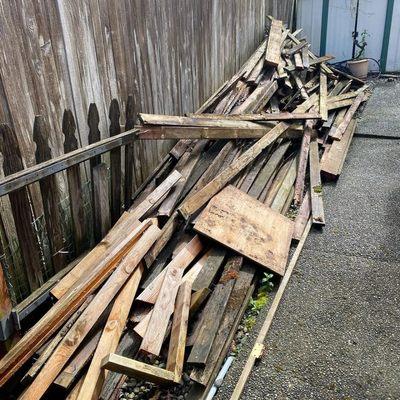 Wood Pile Haul - Before