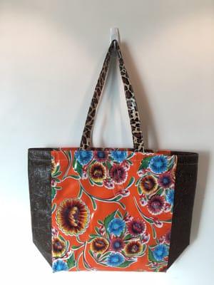 Market Tote Sweet Flower Orange, Laredo Collection