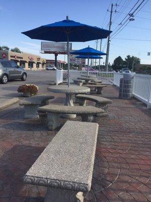 Outside seating