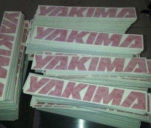 Custom stickers for Yakima