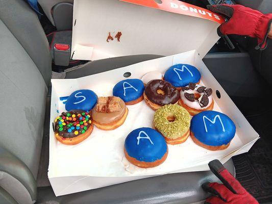 Randy's Donuts in honor of Sam Rubin KTLA CHANNEL 5 NEWS