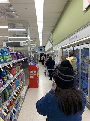 The line to the pharmacy