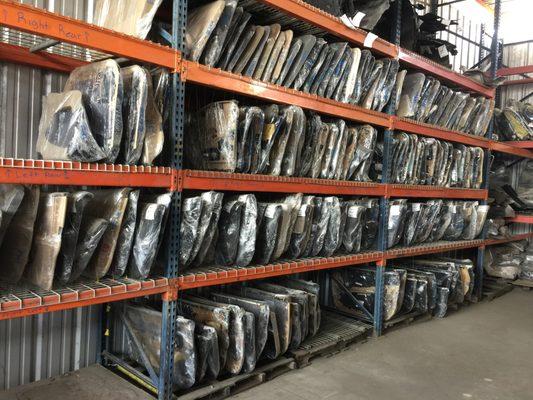 All of our parts are shrink wrapped and get stored indoors in covered areas to be protected from elements!