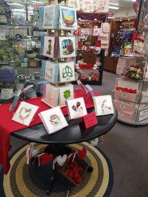 Prescription pickup; all decked out for Valentine's in the gift shop--how lovely!