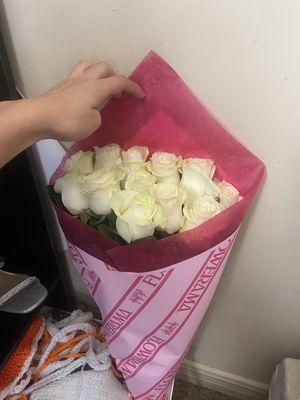 White rose bouquet