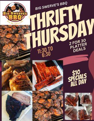 Thrifty Thursday Specials