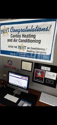 Voted BEST Heating & Air Conditioning company 2022 by the readers of the Sun Newspaper & Redlands Daily Facts!